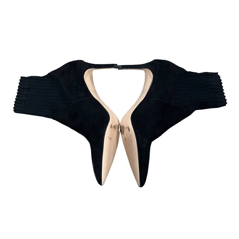 Zara Basic Black Knit Cigarette Pointed Toe Ankle… - image 5